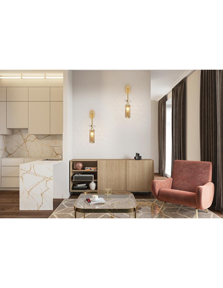 Cantilever wall lamps - Moosee MOOSEE gold LAMPION wall lamp (MSE010400211) - product kolory-swiatla.pl 10