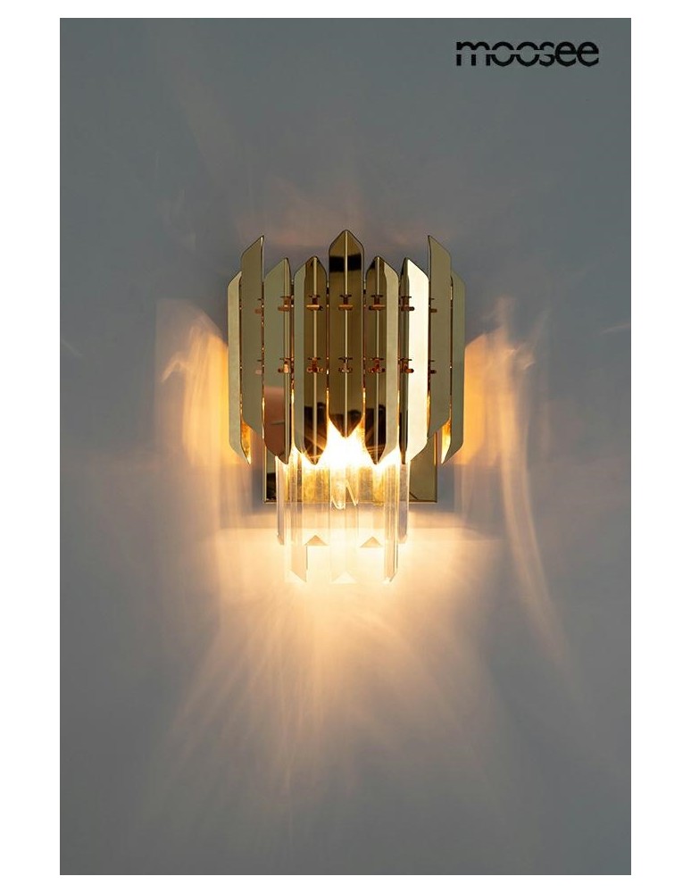 Glamour wall lamps - MOOSEE MAJESTIC gold wall lamp (MSE010100365) - product kolory-swiatla.pl 2