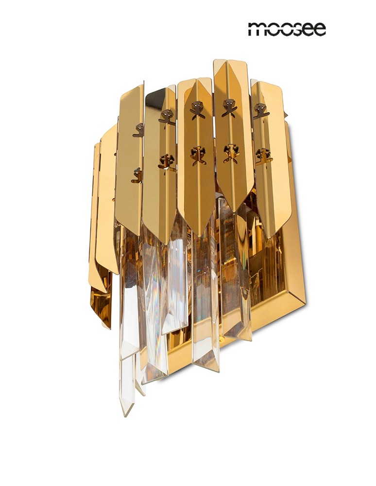 Glamour wall lamps - MOOSEE MAJESTIC gold wall lamp (MSE010100365) - product kolory-swiatla.pl 3