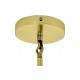 King Home Lampa wisząca CANDELABR 6 złota - aluminium, szkło (XCP8053-6.GOLD)