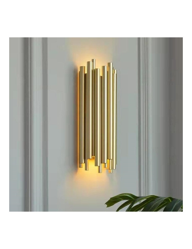 Glamour wall lamps - Moosee MOOSEE TUBO gold wall lamp (MSE010400200) - product kolory-swiatla.pl 9