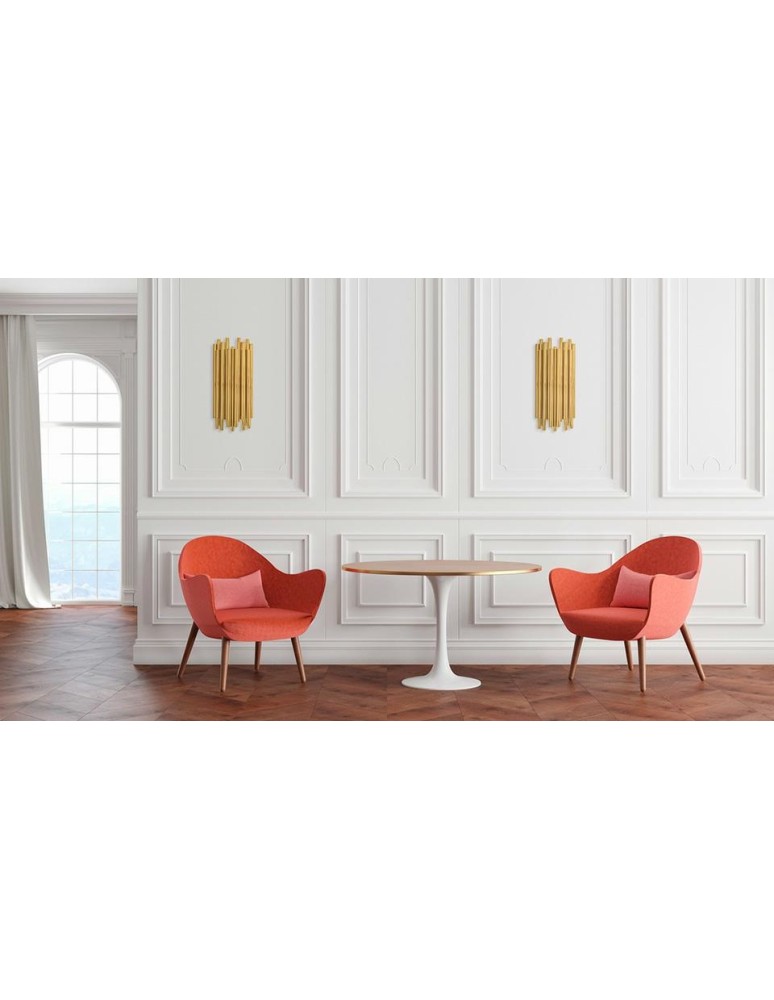 Glamour wall lamps - Moosee MOOSEE TUBO gold wall lamp (MSE010400200) - product kolory-swiatla.pl 10