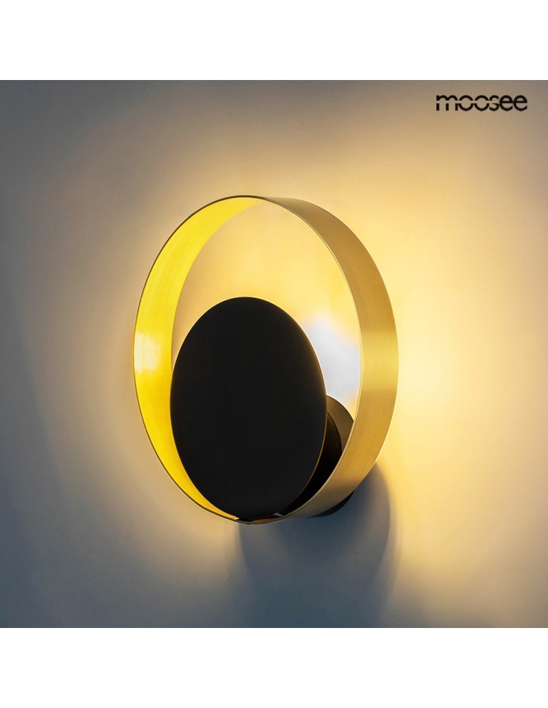 Ring wall lamps - MOOSEE BAND gold / black wall lamp (MSE010100339) - product kolory-swiatla.pl 3