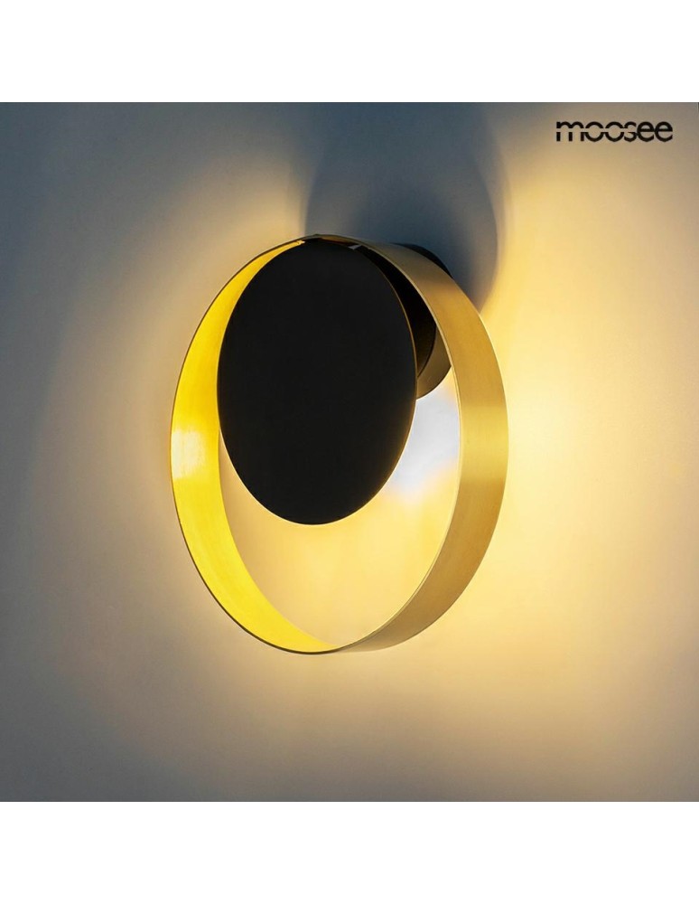 Ring wall lamps - MOOSEE BAND gold / black wall lamp (MSE010100339) - product kolory-swiatla.pl 4