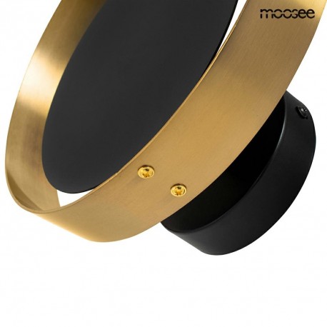 MOOSEE lampa ścienna BAND złota / czarna (MSE010100339)