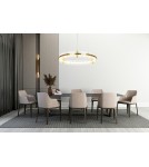 Glamour pendant lamps - Moosee MOOSEE pendant lamp SATURNUS 70 gold - LED, crystal, brushed steel (MSE010100167) - product 7