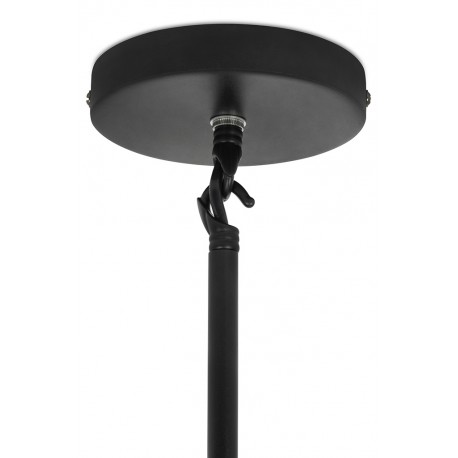 King Home Lampa wisząca CANDELABR 6 czarna - aluminium, szkło (XCP8053-6.BLACK)