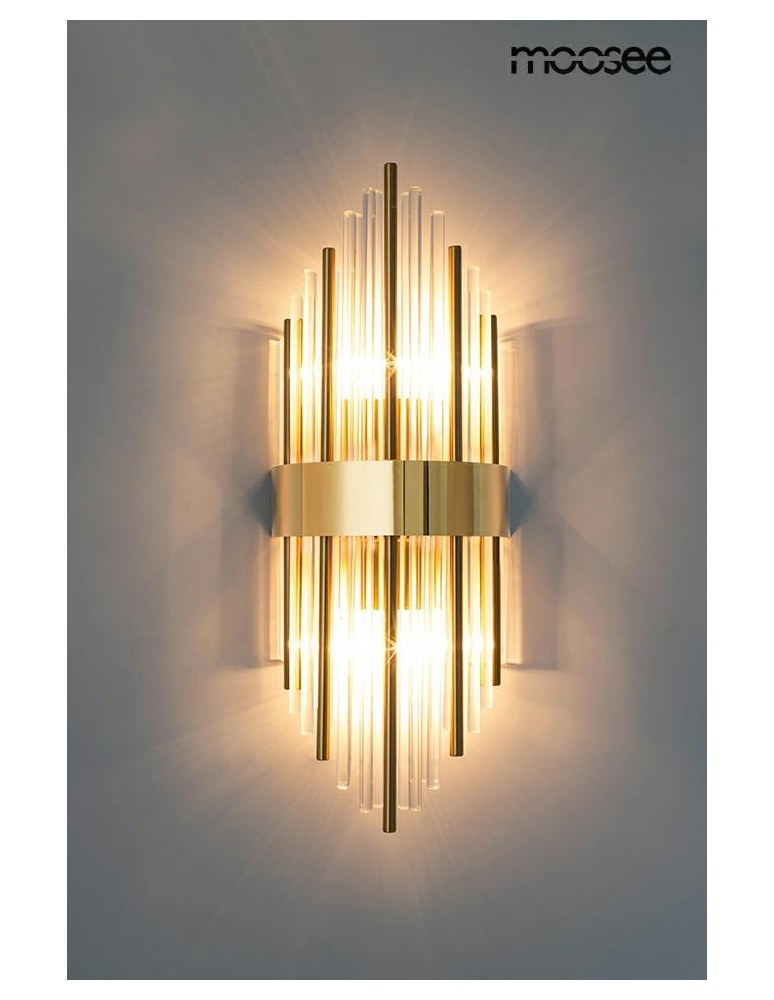 Glamour wall lamps - MOOSEE ARMANDO gold wall lamp (MSE010100337) - product kolory-swiatla.pl 2