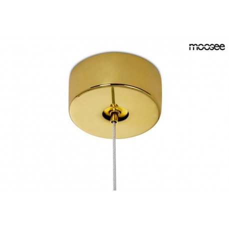 Moosee MOOSEE lampa wisząca RING LUXURY 90 złota - LED, chromowane złoto (MSE010100190)