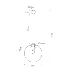 Pendant lamps spheres - MOOSEE SANDRA 30 pendant lamp black (MSE010100308) - product 8