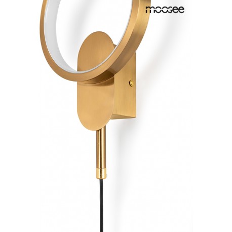 MOOSEE lampa ścienna COMO złota (MSE010100345)