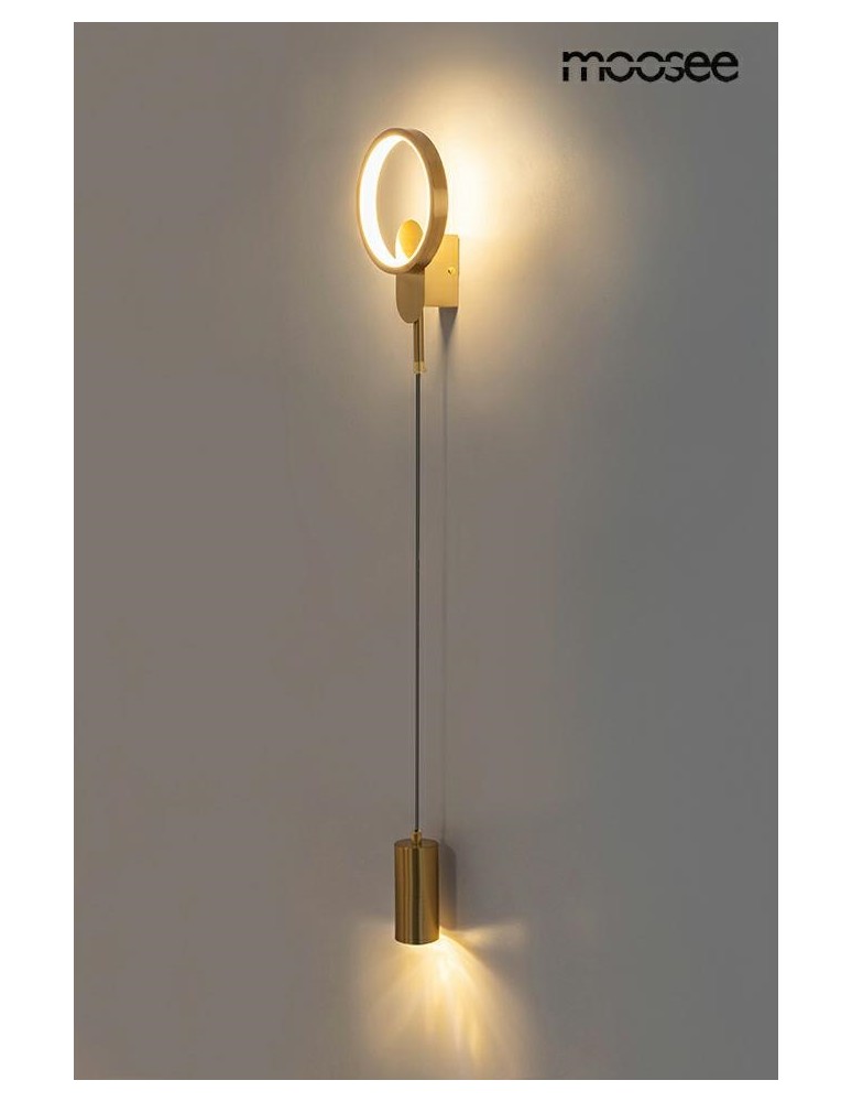 Designer wall lamps - MOOSEE COMO gold wall lamp (MSE010100345) - product kolory-swiatla.pl 8