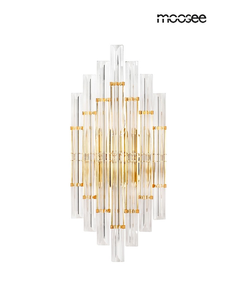 Glamour wall lamps - MOOSEE PALAZZO gold wall lamp (MSE010100327) - product kolory-swiatla.pl 1