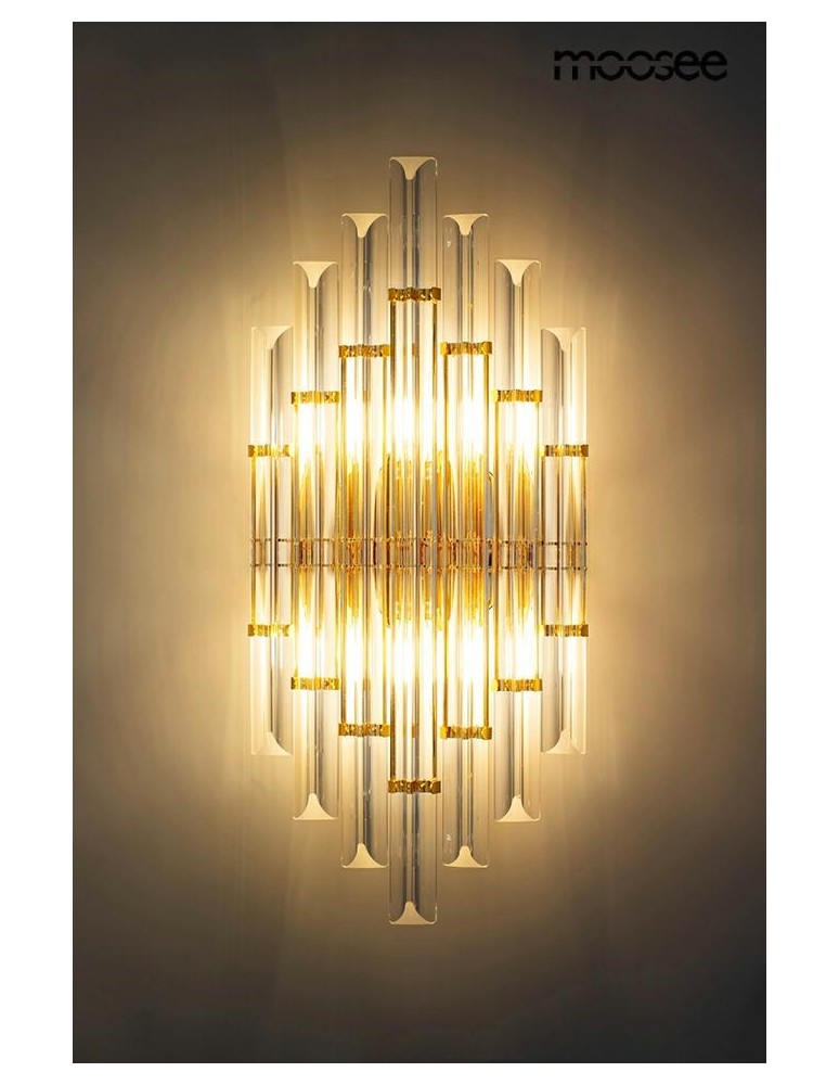 Glamour wall lamps - MOOSEE PALAZZO gold wall lamp (MSE010100327) - product kolory-swiatla.pl 2