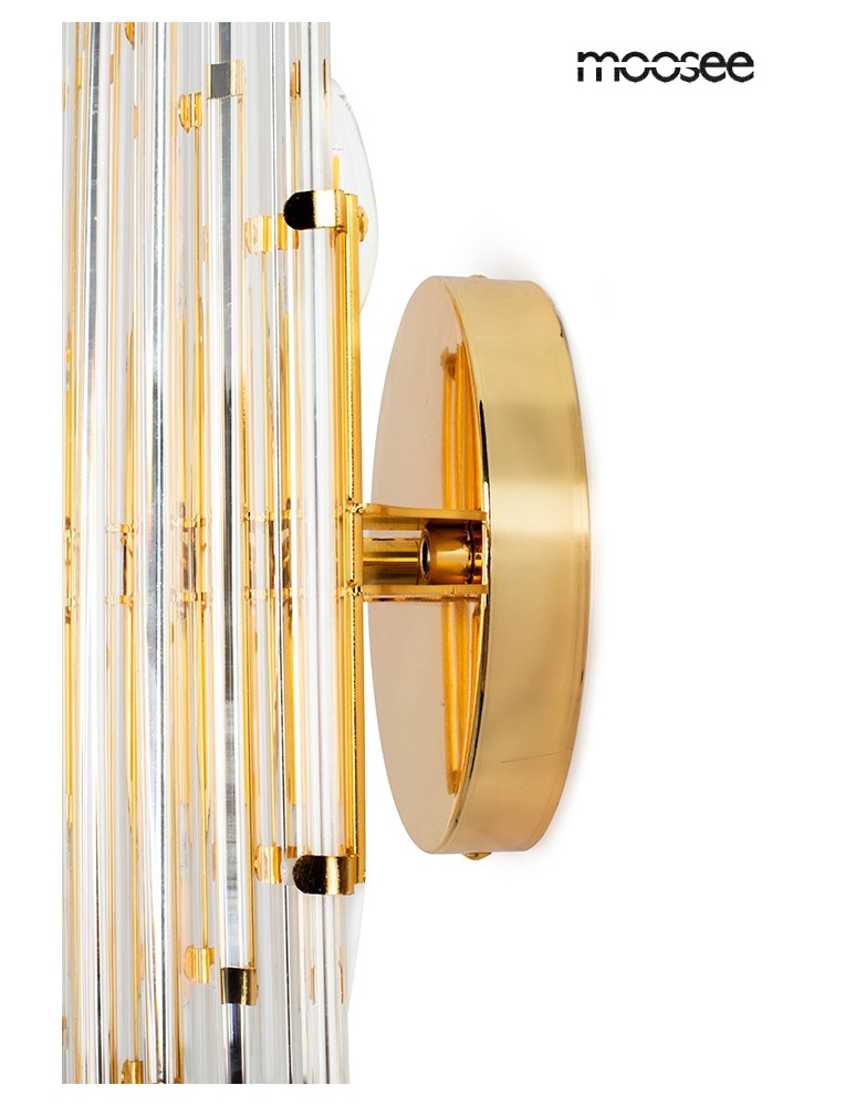 Glamour wall lamps - MOOSEE PALAZZO gold wall lamp (MSE010100327) - product kolory-swiatla.pl 3