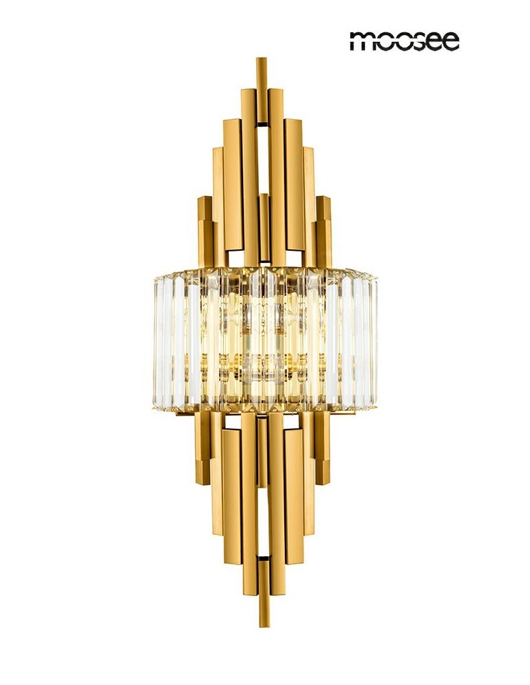 Glamour wall lamps - MOOSEE TOWERS gold wall lamp (MSE010100377) - product kolory-swiatla.pl 1