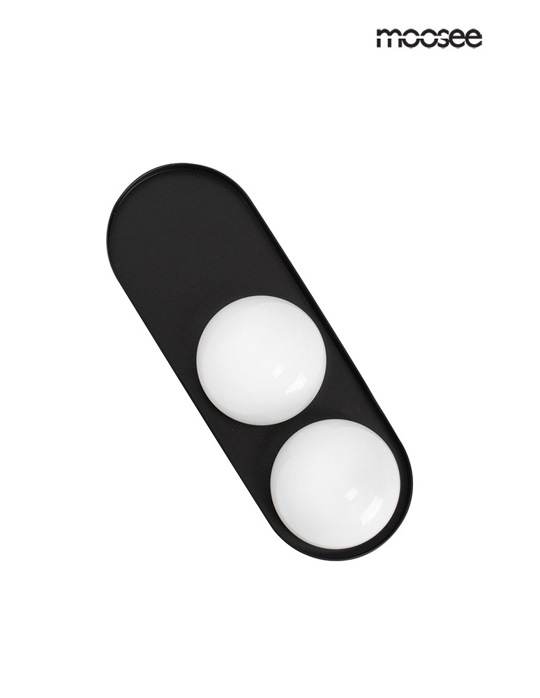 Wall lamps - MOOSEE DROPS 2 wall lamp black (MSE010100271) - product kolory-swiatla.pl 1