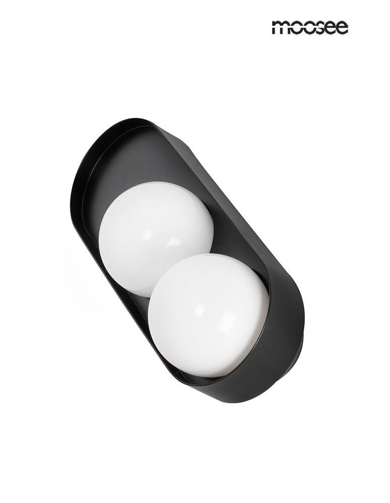 Wall lamps - MOOSEE DROPS 2 wall lamp black (MSE010100271) - product kolory-swiatla.pl 2