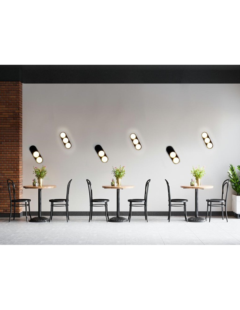 Wall lamps - MOOSEE DROPS 2 wall lamp black (MSE010100271) - product kolory-swiatla.pl 8