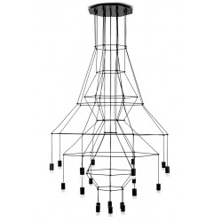 King Home Lampa wisząca FLUSSO 20 czarna (91909)