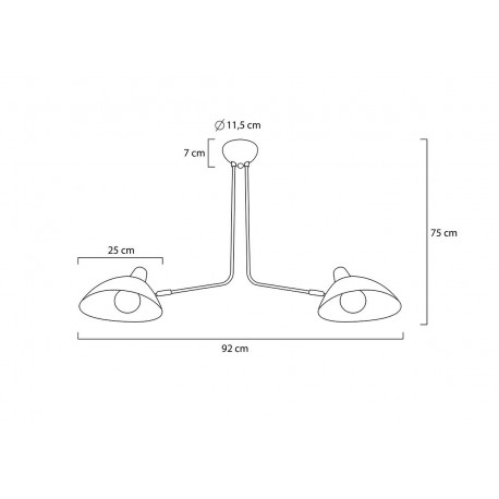 King Home Lampa wisząca RAVEN 2 (MD21178-2)