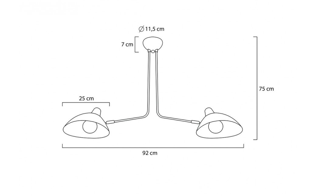 King Home Lampa wisząca RAVEN 2 (MD21178-2)