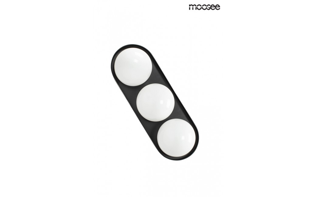 MOOSEE lampa ścienna DROPS 3 czarna (MSE010100272)