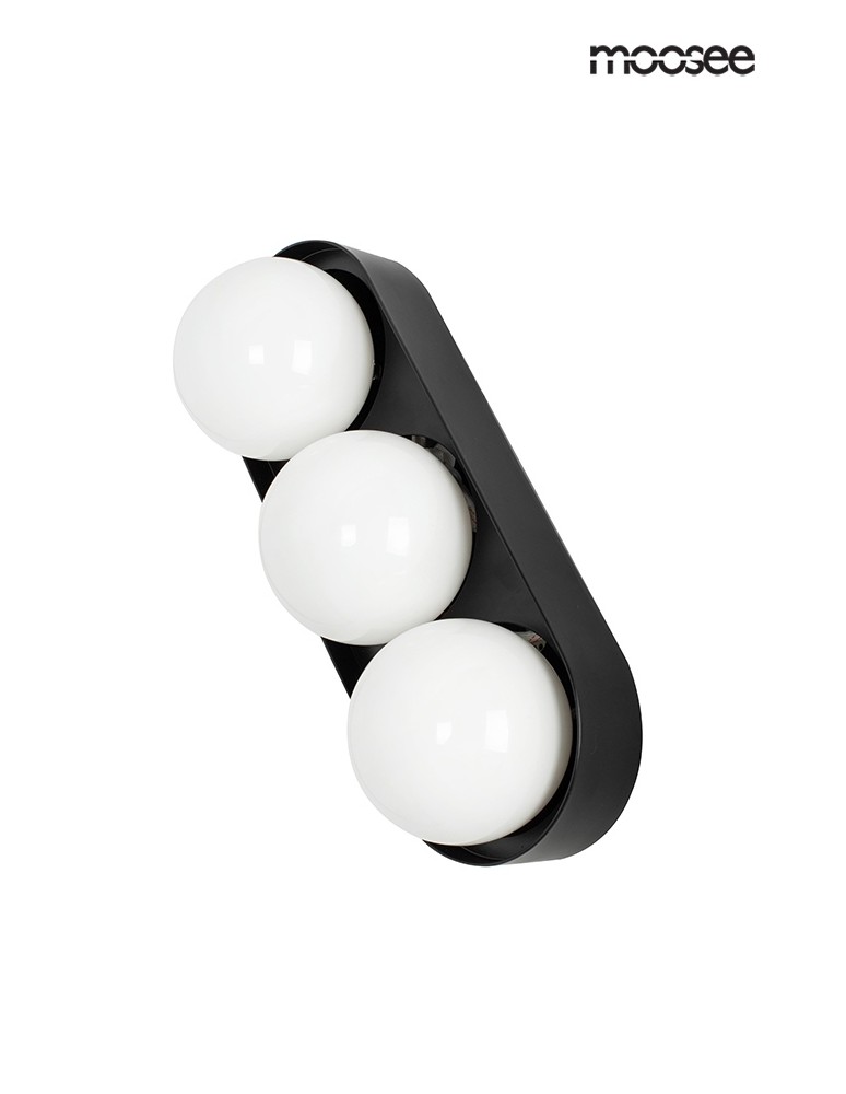 Wall lamps - MOOSEE DROPS 3 wall lamp black (MSE010100272) - product kolory-swiatla.pl 2