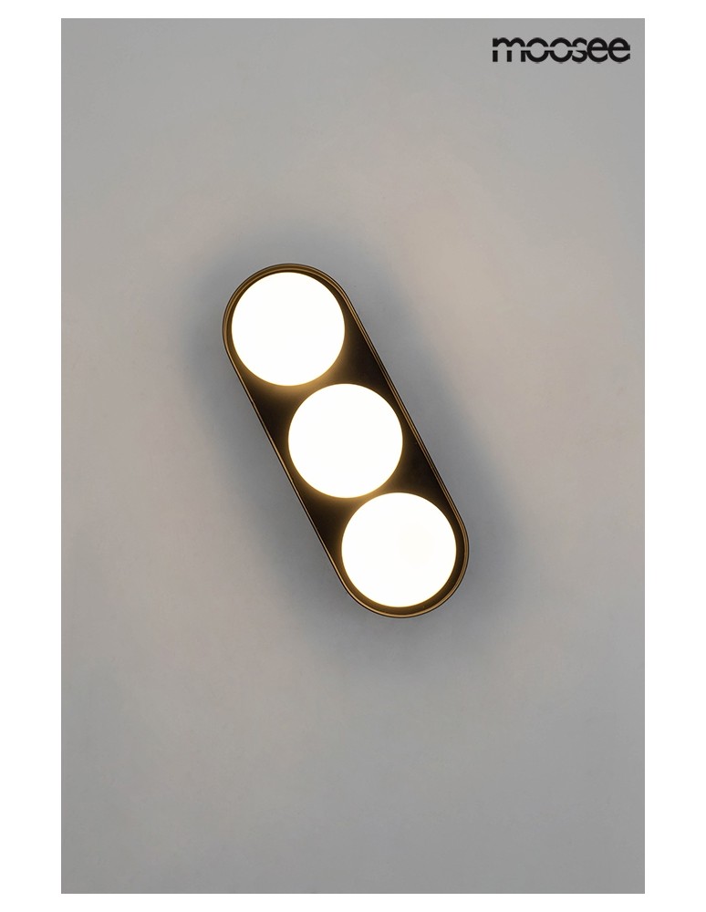 Wall lamps - MOOSEE DROPS 3 wall lamp black (MSE010100272) - product kolory-swiatla.pl 7