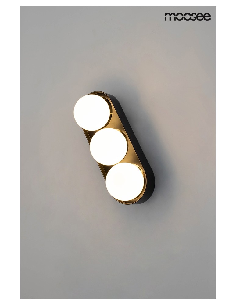 Wall lamps - MOOSEE DROPS 3 wall lamp black (MSE010100272) - product kolory-swiatla.pl 8