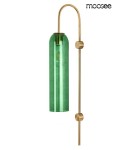 Glamour wall lamps - MOOSEE SLACK gold / green wall lamp (MSE010100342) - product 1