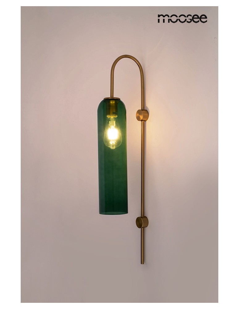 Glamour wall lamps - MOOSEE SLACK gold / green wall lamp (MSE010100342) - product kolory-swiatla.pl 2