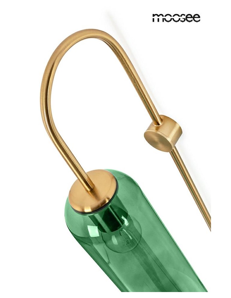Glamour wall lamps - MOOSEE SLACK gold / green wall lamp (MSE010100342) - product kolory-swiatla.pl 5
