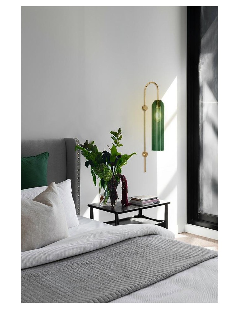 Glamour wall lamps - MOOSEE SLACK gold / green wall lamp (MSE010100342) - product kolory-swiatla.pl 6
