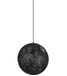Pendant lamps - King Home LUNA 40 black pendant lamp - hemp cord (1027S-400.BLACK) - product 1