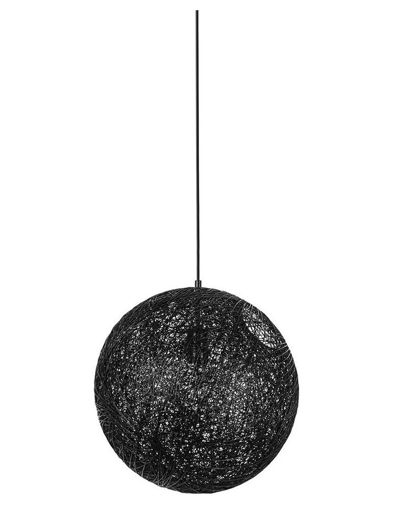 Pendant lamps - King Home LUNA 40 black pendant lamp - hemp cord (1027S-400.BLACK) - product kolory-swiatla.pl 1