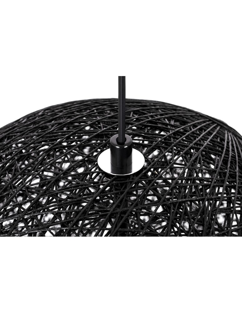 Pendant lamps - King Home LUNA 40 black pendant lamp - hemp cord (1027S-400.BLACK) - product kolory-swiatla.pl 4