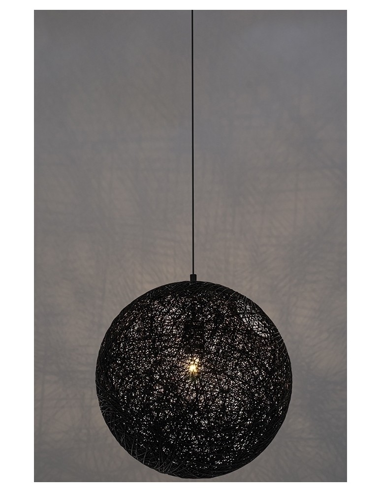 Pendant lamps - King Home LUNA 40 black pendant lamp - hemp cord (1027S-400.BLACK) - product kolory-swiatla.pl 7