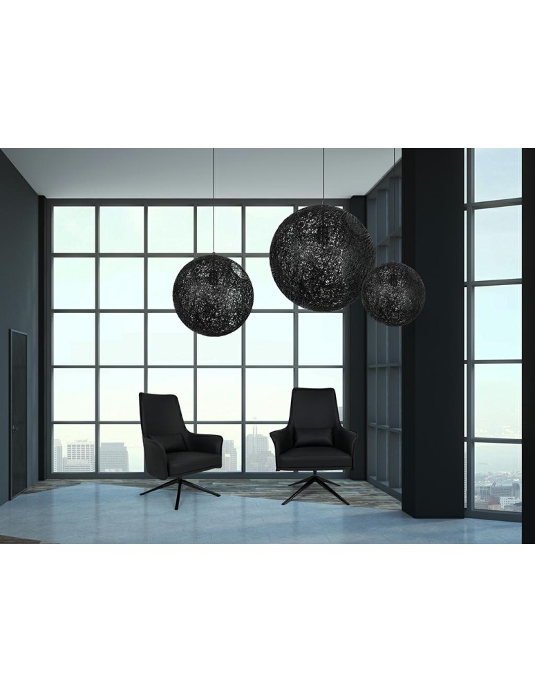 Pendant lamps - King Home LUNA 40 black pendant lamp - hemp cord (1027S-400.BLACK) - product kolory-swiatla.pl 9