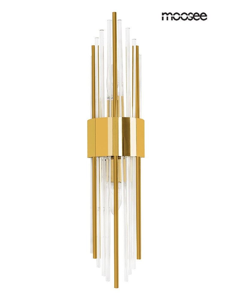Glamour wall lamps - MOOSEE AMANDA gold wall lamp (MSE010100263) - product kolory-swiatla.pl 1
