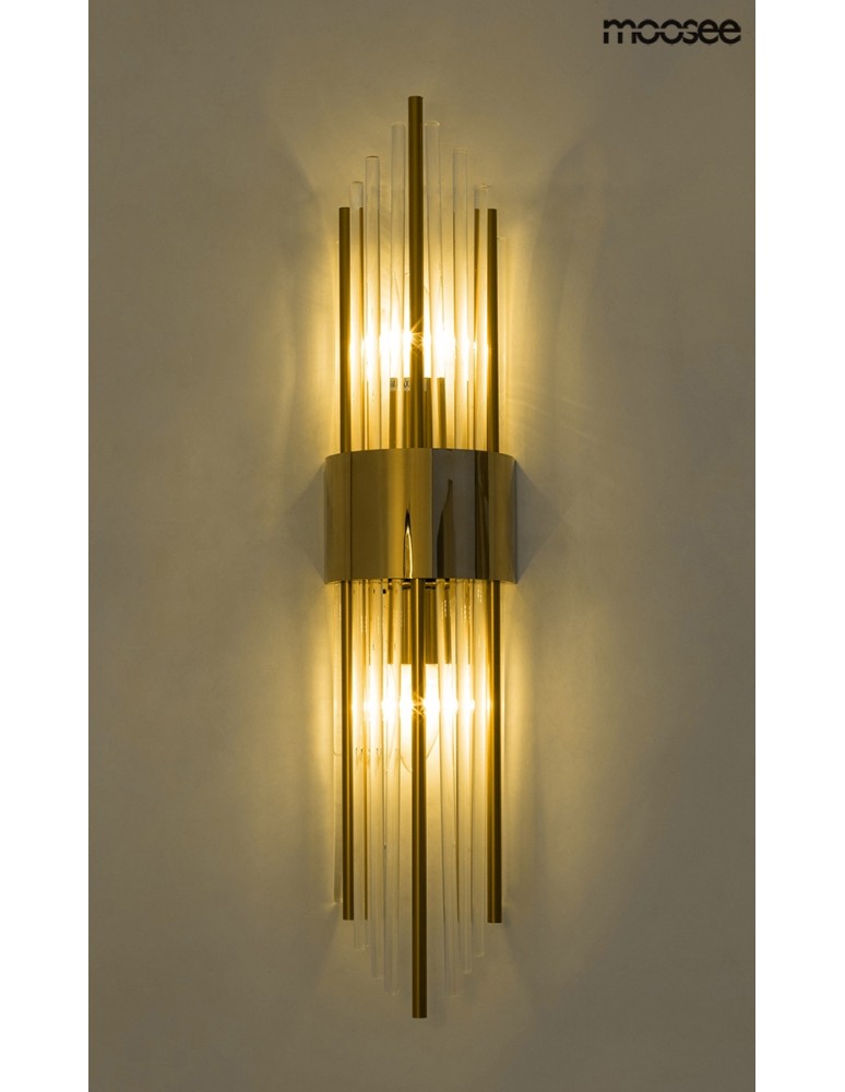 Glamour wall lamps - MOOSEE AMANDA gold wall lamp (MSE010100263) - product kolory-swiatla.pl 5