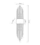 Glamour wall lamps - MOOSEE AMANDA gold wall lamp (MSE010100263) - product 8