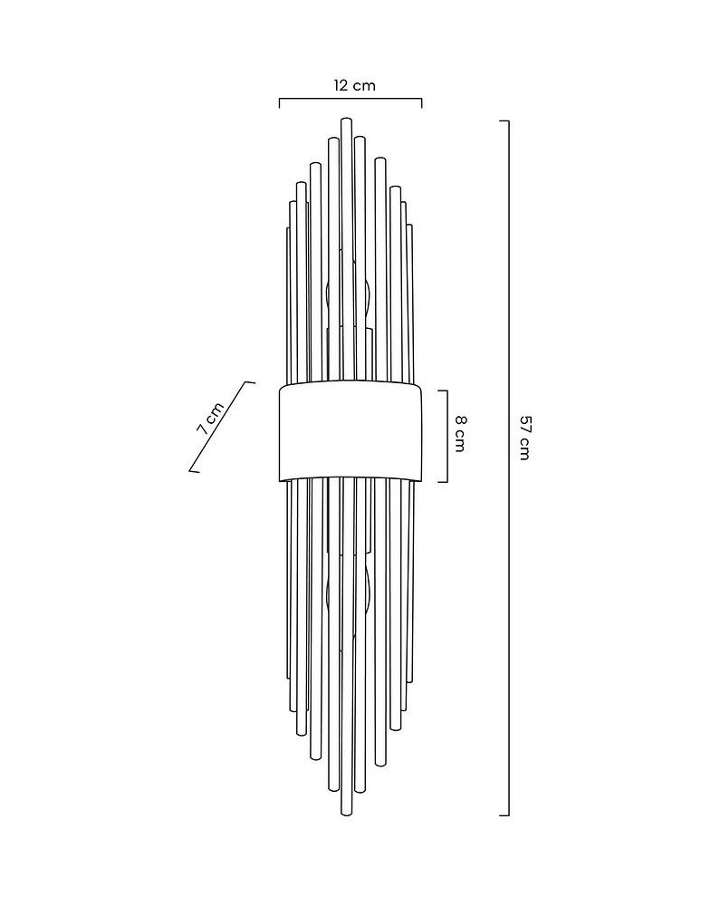 Glamour wall lamps - MOOSEE AMANDA gold wall lamp (MSE010100263) - product kolory-swiatla.pl 8