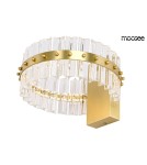 Glamour wall lamps - Moosee MOOSEE SATURNUS WALL lamp gold - LED, crystal, brushed steel (MSE01040015) - product 1
