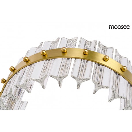 Moosee MOOSEE lampa ścienna SATURNUS WALL złota - LED, kryształ, stal szczotkowana (MSE01040015)