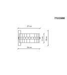Glamour wall lamps - Moosee MOOSEE SATURNUS WALL lamp gold - LED, crystal, brushed steel (MSE01040015) - product 6