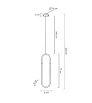 Single pendant lamps - MOOSEE PUZO L gold pendant lamp (MSE010100253) - product 9