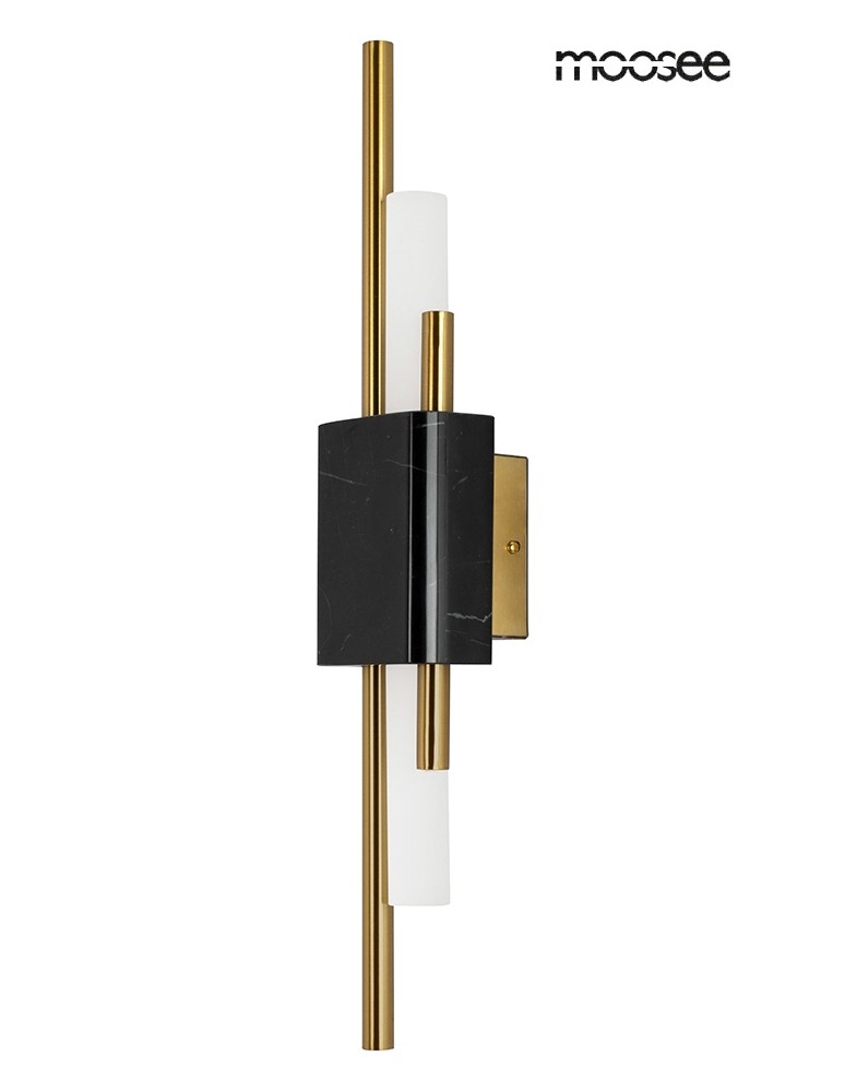 Modern wall lamps - MOOSEE wall lamp EVANS black / gold (MSE010100358) - product kolory-swiatla.pl 1