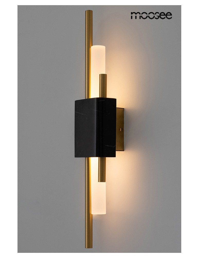 Modern wall lamps - MOOSEE wall lamp EVANS black / gold (MSE010100358) - product kolory-swiatla.pl 2