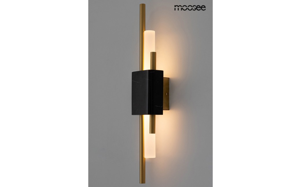 MOOSEE lampa ścienna EVANS czarna / złota (MSE010100358)